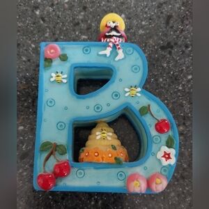 1999 Mary Engelbreit Resin Initial Letter "B"